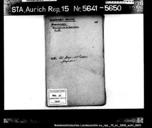 Hausierkonzessionen und -gesuche: Wilhelm Koop aus Emden, Photograph