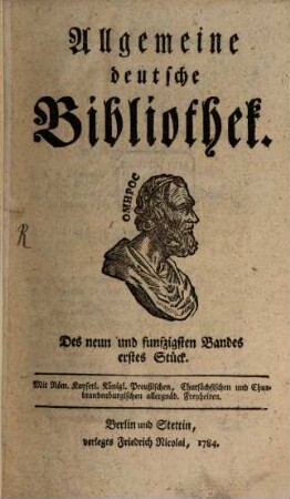Allgemeine deutsche Bibliothek. 59. 1784