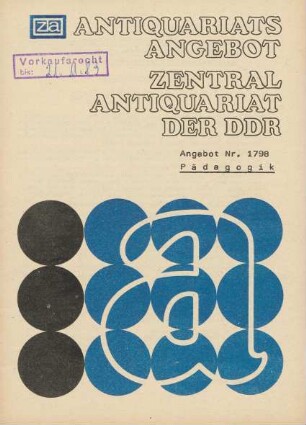Nr. 1798: Pädagogik