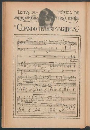 "Cuando te enmarides" - [Partitura]