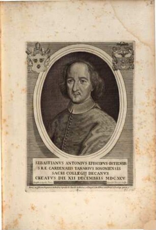 Effigies, Insignia, Nomina, Cognomina, ... Innocentii XI. et ... Cardinalium nunc viventium
