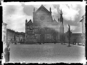 Florenz, Santa Croce mit Dantedenkmal