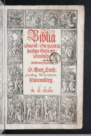 Biblia Das ist Die gantze heilige Schrifft Deudsch