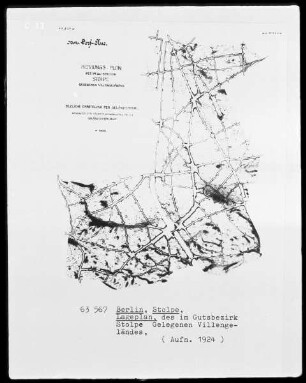 Lageplan des im Gutsbezirk Stolpe gelegenen Villengeländes