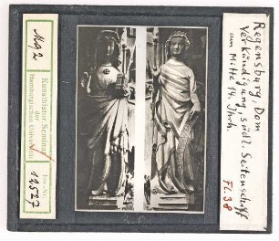 Regensburg, Dom: Verkündigung, südl. Seitenschiff, Mitte 14. Jhd.