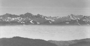 Reproduktion der Alpenkette