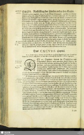 Das CXCVIII. Capitel