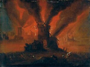 Brennende Stadt