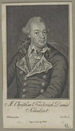 Bildnis des Christian Friederich Daniel Schubart