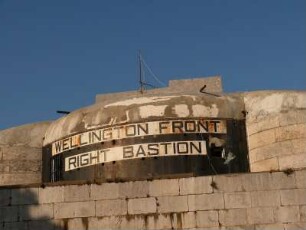 Kanonen-Bastion zur Seeseite, Teil der historischen Festungsanlage aus dem 18. Jahrhundert