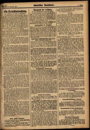Zweite Ausgabe vom Mittwoch, den 28. November 1934.