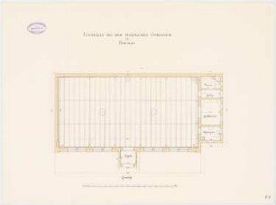 Königliches König-Wilhelms-Gymnasium, Breslau: Turnhalle: Grundriss 1:75