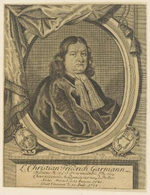 Bildnis des Christian Friedrich Garmann