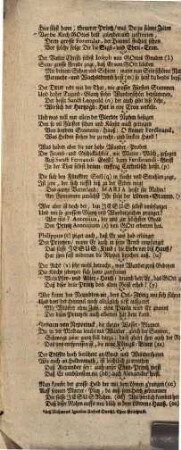 Höchsterfreulicher Echo oder Widerschall Auß Der Hochlöbl. Stiffts- und Pfarr-Kirchen unser lieben Frauen in München, Da Seine Churfürstl. Durchl. Clemens Augustus Gebohrner Herzog zu Ob- und Nider-Bayrn Ertz-Bischoff zu Cölln, [et]c. Daselbsten Die höchstbeglückte Hervorseegnung Der Durchleuchtigsten Fürstin und Frauen, Frauen Mariæ Amaliæ Regierenden Churfürstin in Bayrn, gebohrnen Käyser- und Königlichen Prinzessin, Ertz Herzogin von Oesterreich, [et]c. Wie auch Die offentliche Tauff-Ceremonien Deß Neugebohrnen Durchleuchtigisten Chur-Printzens Genannt Maximilianus, Josephus, Leopoldus, Ferdinandus, Maria, Antonius, Philippus Nerius, Franciscus Xaverius, Franciscus de Paula, Johannes Nepomucenus, Alexander, Ignatius, Henricus, Adam, Unter allgemeinem Jubel- und Freuden-Geschrey höchstfeyrlichst verrichtete