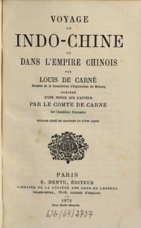 Voyage en Indo-Chine et dans l'empire chinois