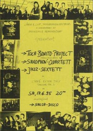 Toca - Bonito - Projekt Saxophon-Quartett Jazz-Sextett