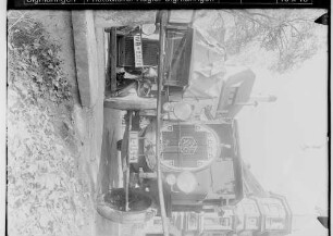 Verkehrsunfall in Sigmaringen beim Gasthaus zum Zollerhof; Lastwagen der Firma Franz Eisele & Söhne aus Laiz