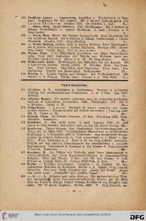4. Verschiedenes (Nr. 411 - 468)