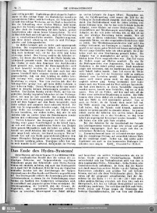 Das Ende des Hydra-Systems!