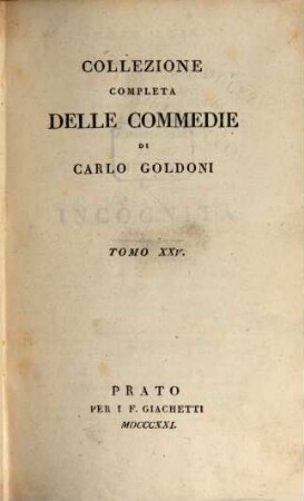 Collezione completa delle commedie di Carlo Goldoni, 25