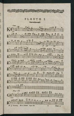 1-7, Missa Solemnis. Opus III. Flauto I.