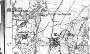 Doberschau-Gaußig-Katschwitz. Meßtischblatt, Sekt. Bautzen, Nr. 4852 (RA Görlitz 30/39)