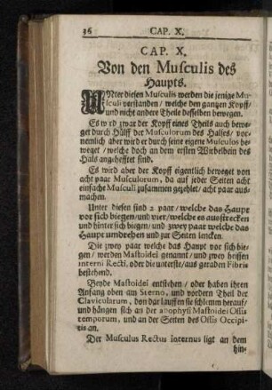 Cap. X. Von den Musculis des Haupts.