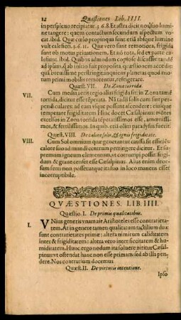 Quaestiones. Lib. IIII.
