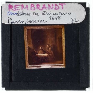 Rembrandt, Christus in Emmaus (Louvre, INV 1739)
