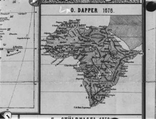 Landkarte : Landkarte des afrikanischen Kontinents nach Olfert Dapper