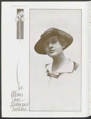 Sta. María Luisa Rodriguez Quintana : Fotografía de Gil.