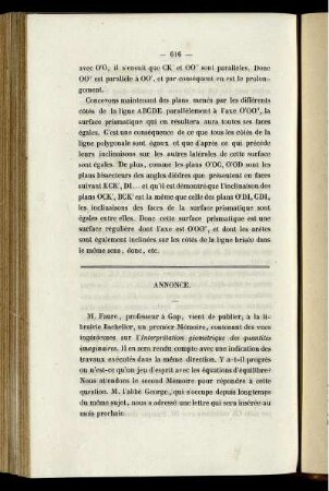 Annonce.