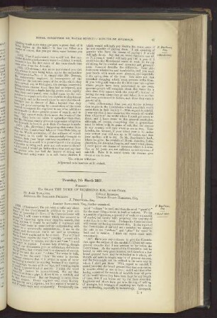 Thursday, 7th March 1867.