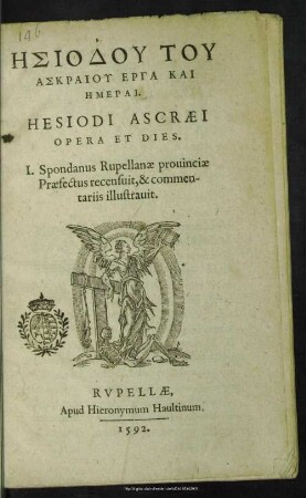 Hesiodu ... Erga Kai Hēmerai