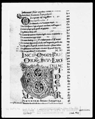 Homilien — Initiale V, Folio 20verso