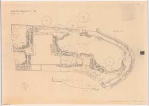 Garten Dir. Harald Schweitzer, Berlin-Grunewald: Lageplan mit Gartenplan 1:100, Schnitt Boden