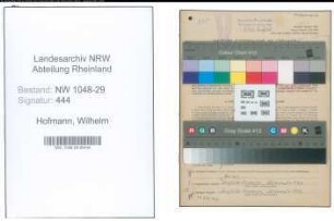 Entnazifizierung Wilhelm Hofmann , geb. 03.03.1895 (Beamter)