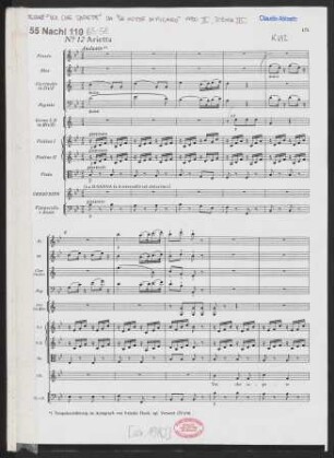 No. 12 Arietta : [da Le nozze di Figaro : Atto II, Scena III : KV 492]