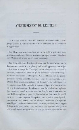 Avertissement de L'Éditeur.