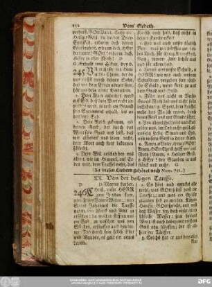 XX. Von der heiligen Tauffe.