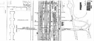 Tübingen Hbf: Empfangsgebäude Verwaltungsgeb.Mittelbau Lageplan (Empf.-Geb./Gl.-Anlagen)