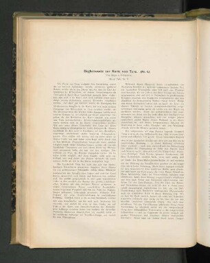 Begleitworte zur Karte von Turu. (Nr. 4.)