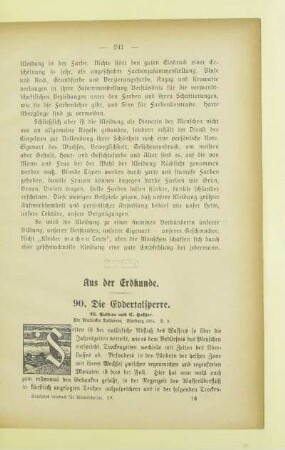 Aus der Erdkunde