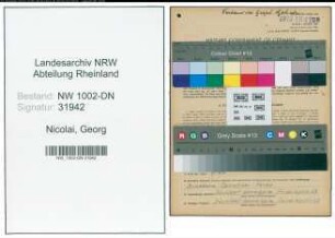 Entnazifizierung Georg Nicolai, geb. 11.03.1912 (Prokurist)