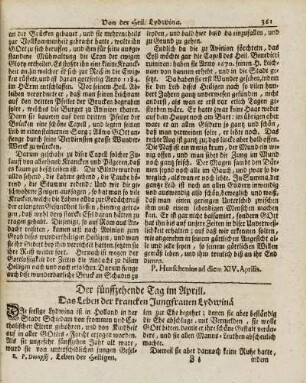 Der fünffzehende Tag im Aprill