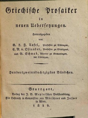 Werke, 1. Vermischte Nachrichten ; 1. Bd.