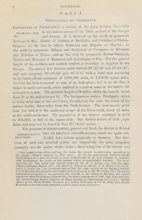 Part I. Geographical and descriptive