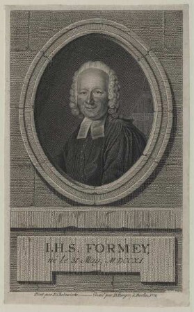 Bildnis des I. H. S. Formey