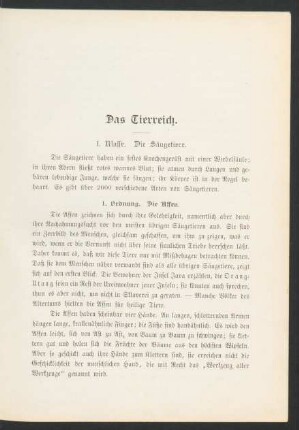 Das Tierreich.