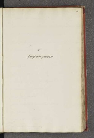 F. Manuscripta germanica